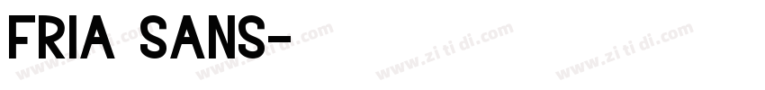 fria sans字体转换